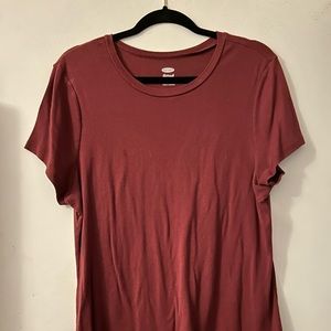 Old Navy T-Shirt, Maroon, XXL